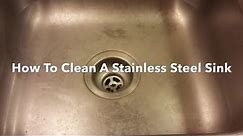 How To Clean A Stainless Steel Sink, Clean, Polish And Restore. Bar Keepers Friend.