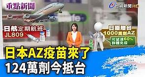 日本AZ疫苗來了 124萬劑今抵台【重點新聞】-20210604