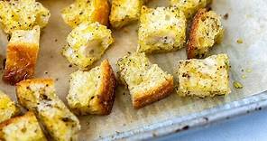 Easy Homemade Croutons - Can be made in minutes!
