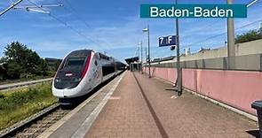 Zugverkehr am bahnhof Baden-baden