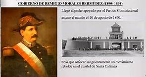 Gobierno de Remigio Morales Bermudez 1890 / 1894 Reconstrucción Nacional