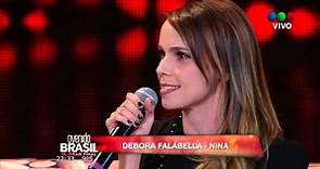 Debora Falabella (Nina) en Telefe "Final de Avenida Brasil" la gala en Argentina