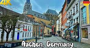 Aachen, Germany, walking tour 4K 60fps - A beautiful German city