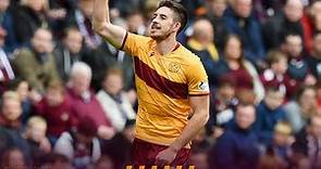 Declan Gallagher scores for Motherwell v Hearts
