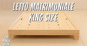 Ep.12 Come costruire un letto King Size completamente in legno Ikea style - One Maker Show