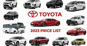 2023 UPDATED TOYOTA PRICE LIST PHILIPPINES l Sheryll Frays