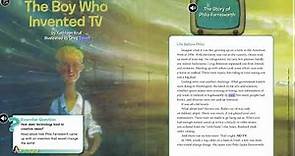 Wonders Grade 5 The Boy Who Invented TV