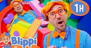 Blippi Learns Colors and Shapes at the Indoor Playground! Educational Videos for Kids