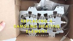 Replacing a Samsung Dryer Heating Element (Model: DV350AEW/XAA) - January 2019