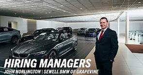 Sewell BMW of Grapevine Technician Recruiter John Norlington Talks Universal Technical Institute