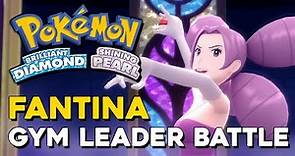 Pokemon Brilliant Diamond & Shining Pearl Fantina Gym Leader Battle