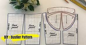 DIY BUSTIER PATTERN | Easy way to make bustier pattern