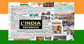 🇮🇳 INDIA riassunto geografia x scuole medie