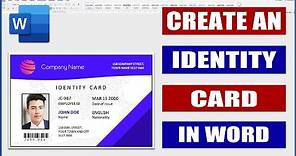 How to Create an ID Card in Word | Microsoft Word Tutorials