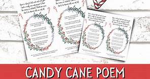 Free Printable Candy Cane Poem: Teach Kids About Christ This Christmas
