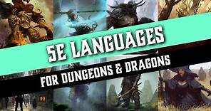 5e Languages for Dungeons & Dragons