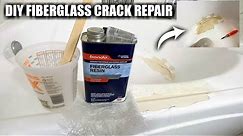 How to Repair a Fiberglass Crack in a Bathtub | DIY Fiberglass Bathtub Crack Repair | STEP BY STEP