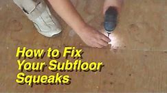 How to Fix Your Plywood Subfloor Squeaks for Laminate Flooring Installation Mryoucandoityourself