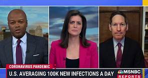 Former CDC Director Dr. Tom Frieden urges vaccination and masking as the Delta variant surges, predicts 200,000 daily cases by September.