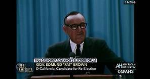 Reel America-Edmund Brown at California Gubernatorial Candidate Forum