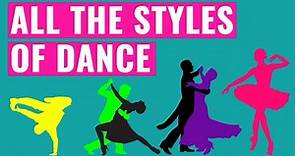 ALL DANCE STYLES in the World [ todos los tipos de baile - tipos de danza ] 🌍