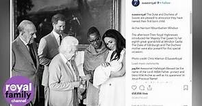 Baby Sussex is named Archie Harrison Mountbatten-Windsor