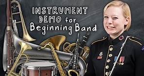 Instrument Demonstration for Beginning Band