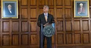 President Fenves' First Day Press Conference - Opening Remarks
