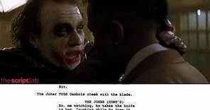 The Dark Knight | Why So Serious? HD - "Script to Screen" to The Script Lab