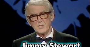 Jimmy Stewart Accepts AFI Life Achievement Award in 1980