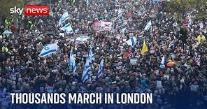 UK: 60,000 people march against antisemitism in London
