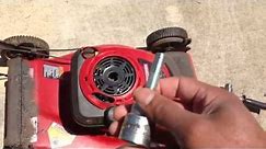 DIY Electric Drill Start for a Lawnmower