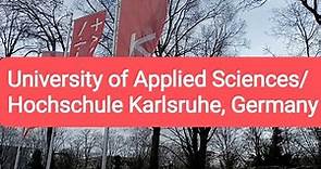 Karlsruhe University of Applied Sciences/ Hochschule Karlsruhe, Karlsruhe, Germany.