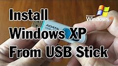 How to Install Windows XP from USB Flash Drive with WinSetupFromUSB