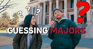 Guessing Majors at Harvard University