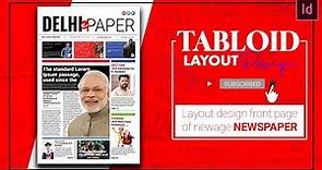 How to design a Tabloid | Newspaper layout in InDesign