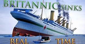 HMHS BRITANNIC SINKS - REAL TIME DOCUMENTARY