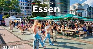 Essen, Germany 🇩🇪 Summer Walking Tour ☀️ 4K 60fps HDR | Exploring the City Center, 2023