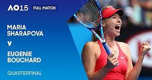 Maria Sharapova v Eugenie Bouchard Full Match | Australian Open 2015 Quarterfinal