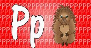 Letter P Song for Kids - Words that Start with P - Animals that Start with P