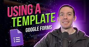 How to create a Google Form using a template