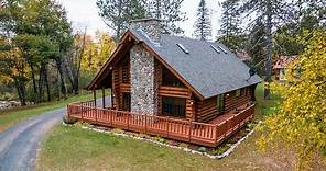 Wisconsin Log Home On Private Lake For Sale In Douglas County (300 Acres)