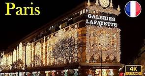 Paris, France🇫🇷 – Galeries Lafayette 4K-HDR | City of Lights | La Ville Lumière |