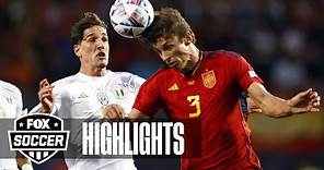Spain vs. Italy Highlights | UEFA Nations League Semifinals