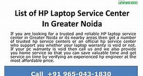 Find top hp authorized service... - Lappy Lab Care Center