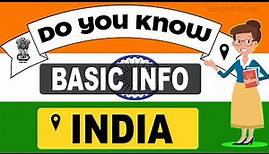 Do You Know India Basic Information | World Countries Information #79 - General Knowledge & Quizzes