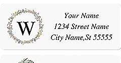 Custom Address Labels - Personalized Address Labels, Return Address Labels with Strong Adhesion, Can Be Used for Cardboard, Paper, Plastic, Glass, Metal (2.6x1 Inch, Set of 100)