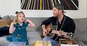 Jensen Ackles and his daughter singing (March 17, 2020)