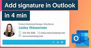 Add email signature in Outlook (with Outlook Signature Creator)