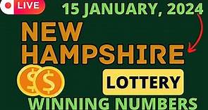 New Hampshire Day Lottery Results For - 15 Jan, 2024 - Pick 3 - Pick 4 - Powerball - Mega Millions
